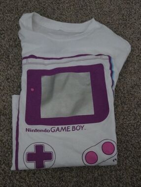 Nintendo Kids White Game Boy Graphic Short Sleeve Tee